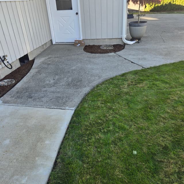 Matching concrete to existing path